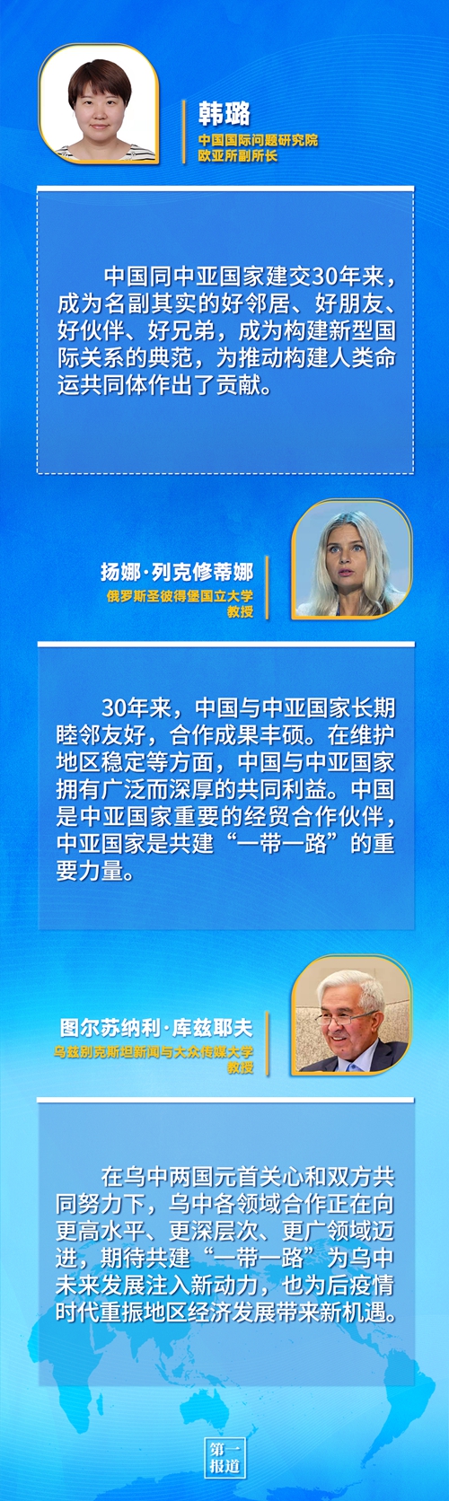 第一報(bào)道 | 建交三十年，習(xí)主席這樣評(píng)價(jià)與中亞五國(guó)關(guān)系