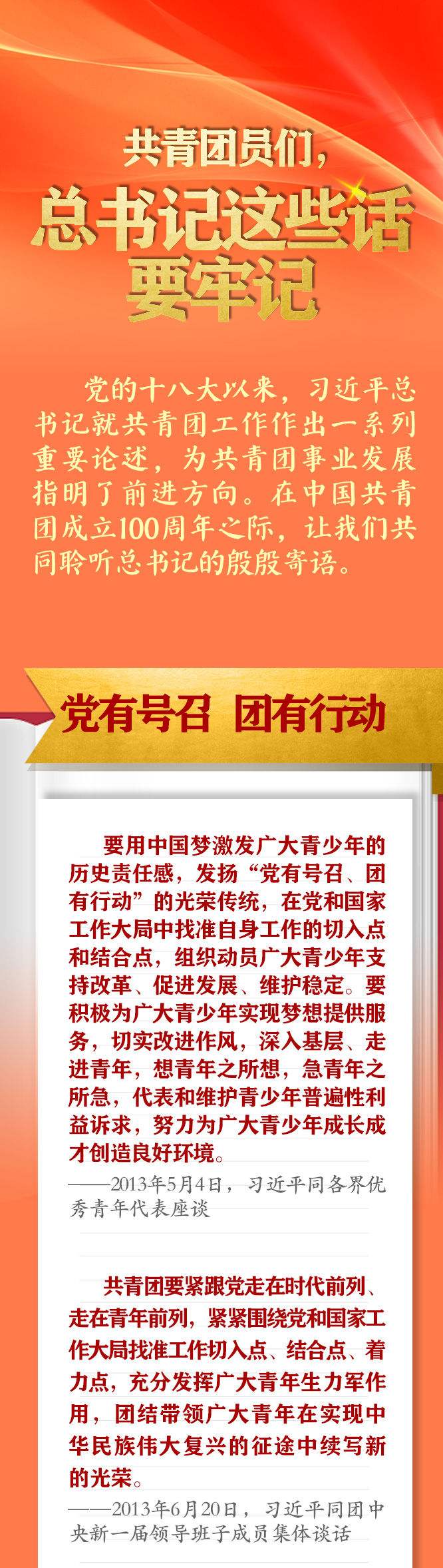 手繪長卷 | 共青團員們，總書記這些話要牢記