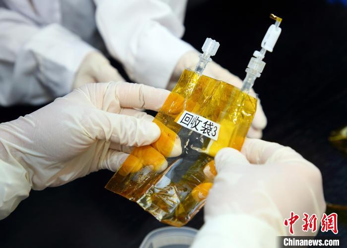 隨神舟十五號(hào)返回地面的空間科學(xué)實(shí)驗(yàn)樣品。　中科院空間應(yīng)用中心 供圖