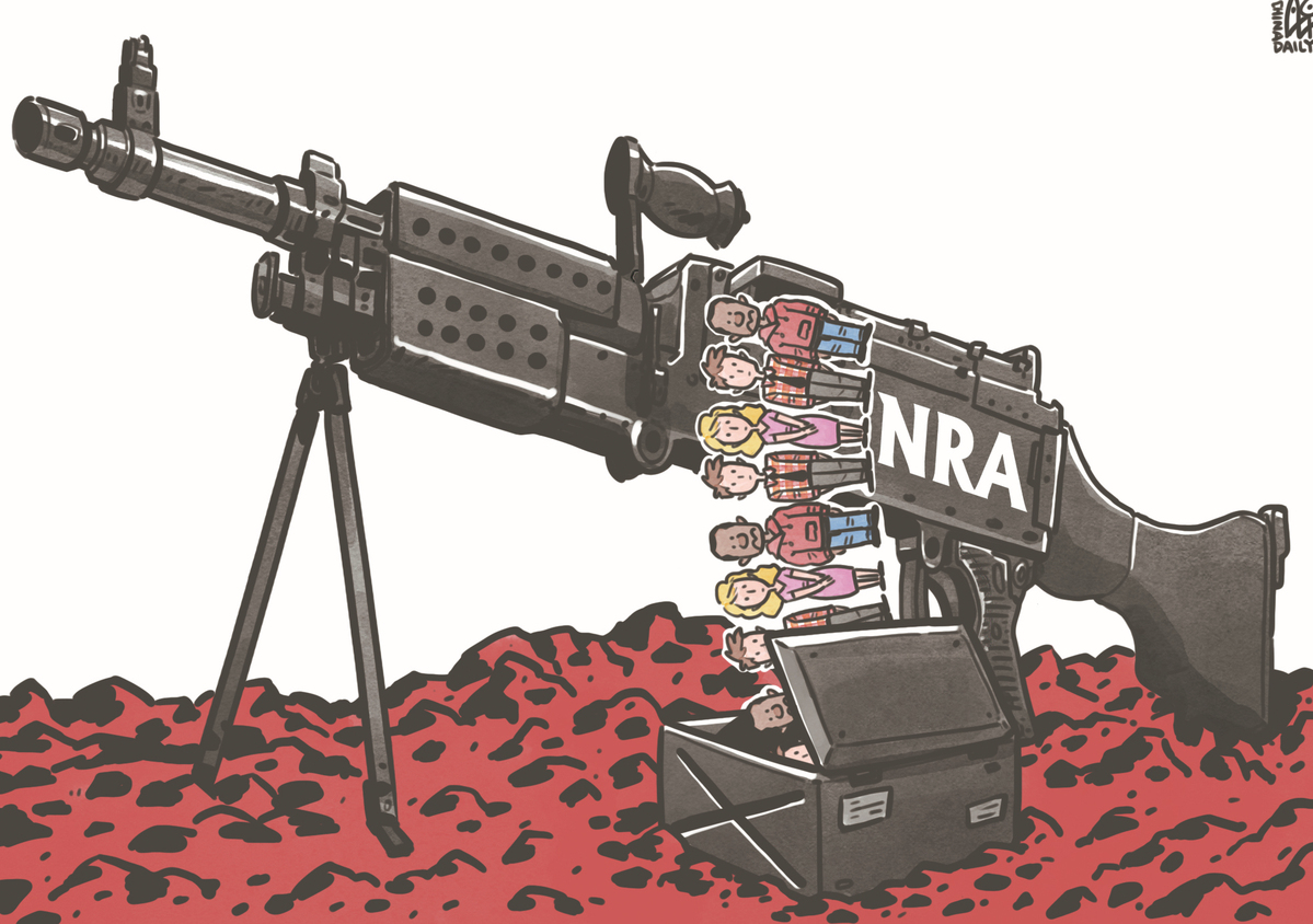 NRA成為推行槍支管控背后最大的阻力。（來源：中國日報(bào) 作者：蔡艨）