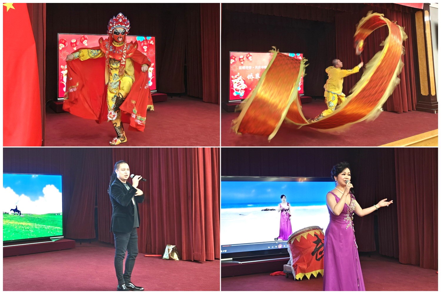 當(dāng)?shù)貎S界知名演員獻(xiàn)上精彩演出。主辦方供圖