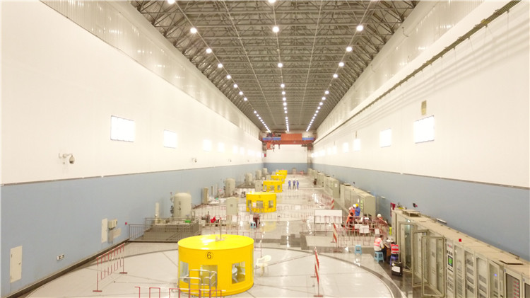 卡魯瑪水電站發(fā)電機(jī)組。王劍攝