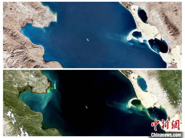 衛(wèi)星鳥瞰“生態(tài)大省”青海：沙化治理明顯，青海湖如藍寶石