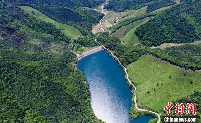 空中俯瞰北山村。洲湖鎮(zhèn)供圖
