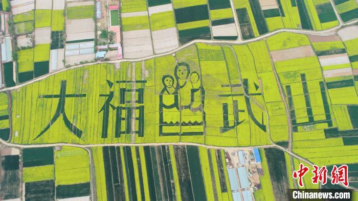 2019年4月，天水武山縣萬畝鄉(xiāng)村油菜花海。(資料圖) 何海瑞 攝