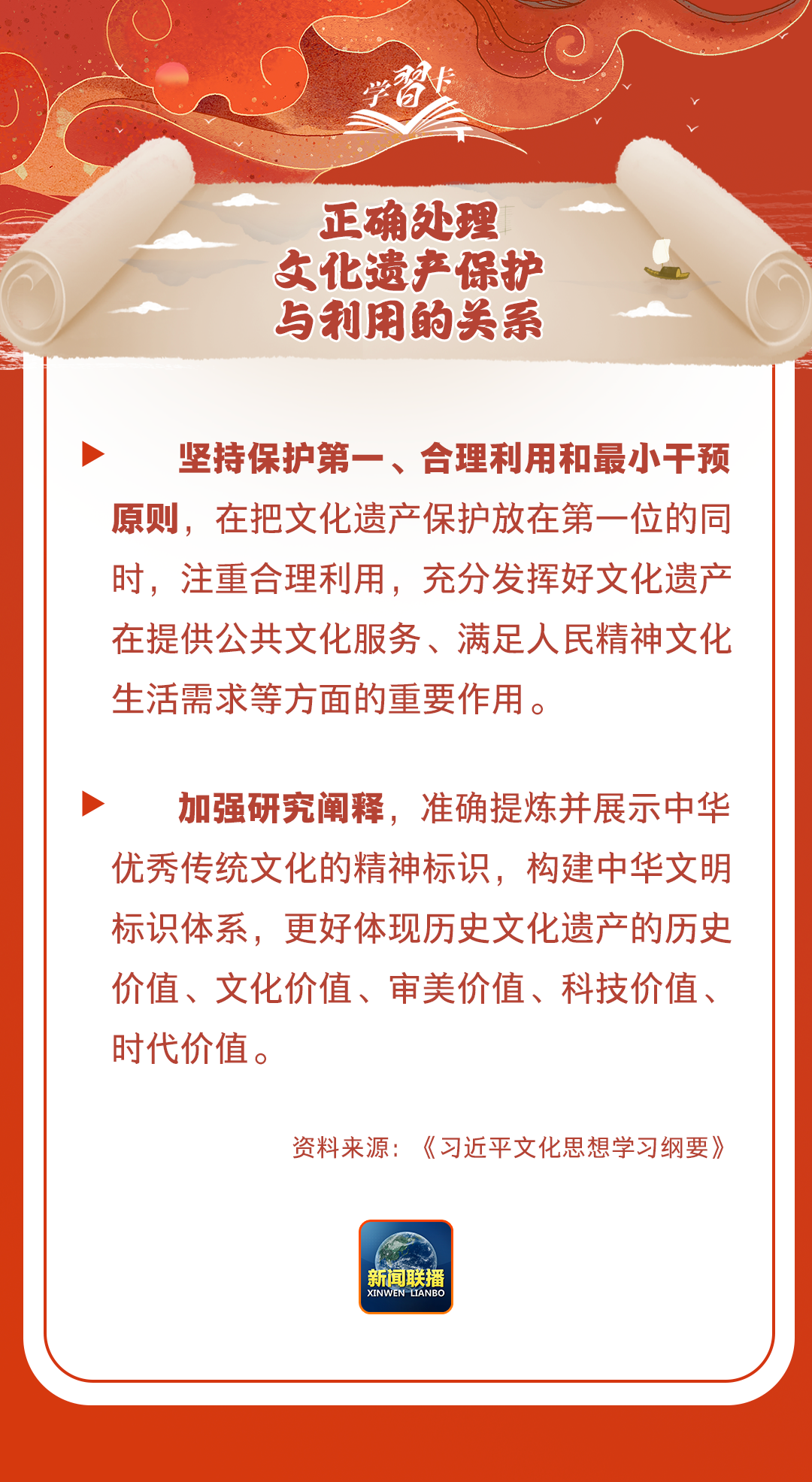 學(xué)習(xí)卡丨守護(hù)好中華民族的文化瑰寶！